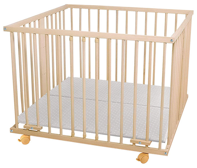 waldin parc pour bébé en hêtre