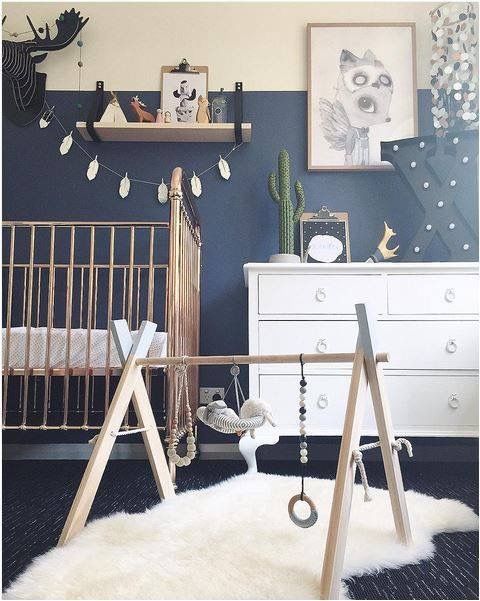 portique bébé en bois