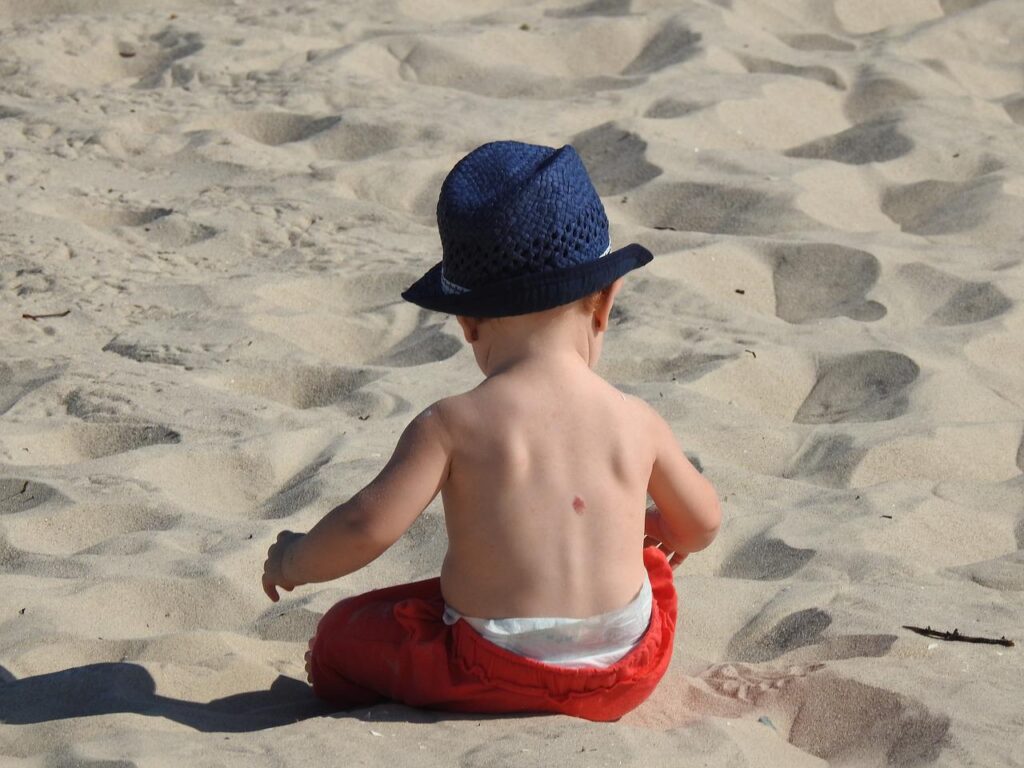 Votre enfant a attrapé un coup de soleil pendant les vacances